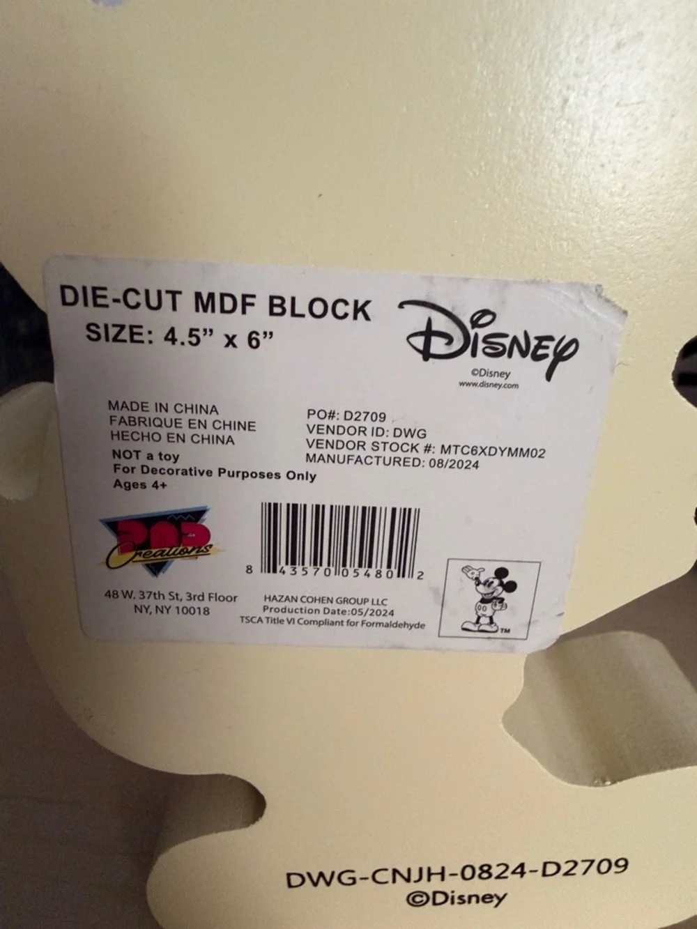 Disney Mickey Mouse Retro Wood Stand